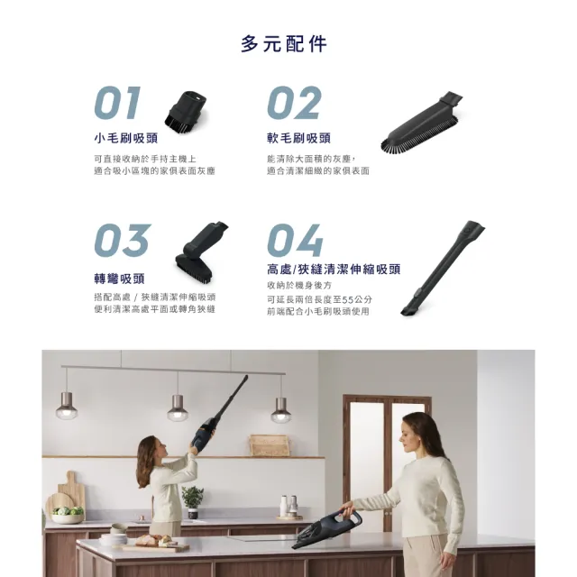 【Electrolux 伊萊克斯】雙11限定 Well Q6 無線吸塵器(WQ61-1EDBF 拋光滾刷版)