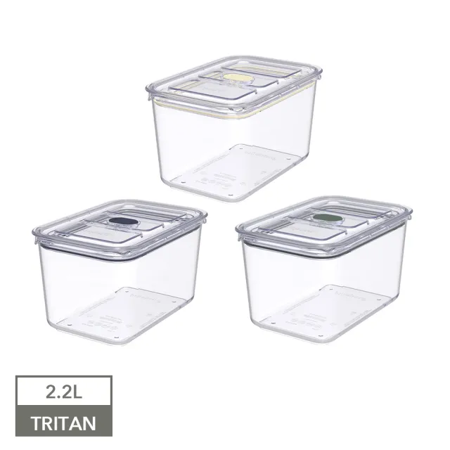 【Prepara】Click系列TRITAN保鮮盒(5號)-2.2L