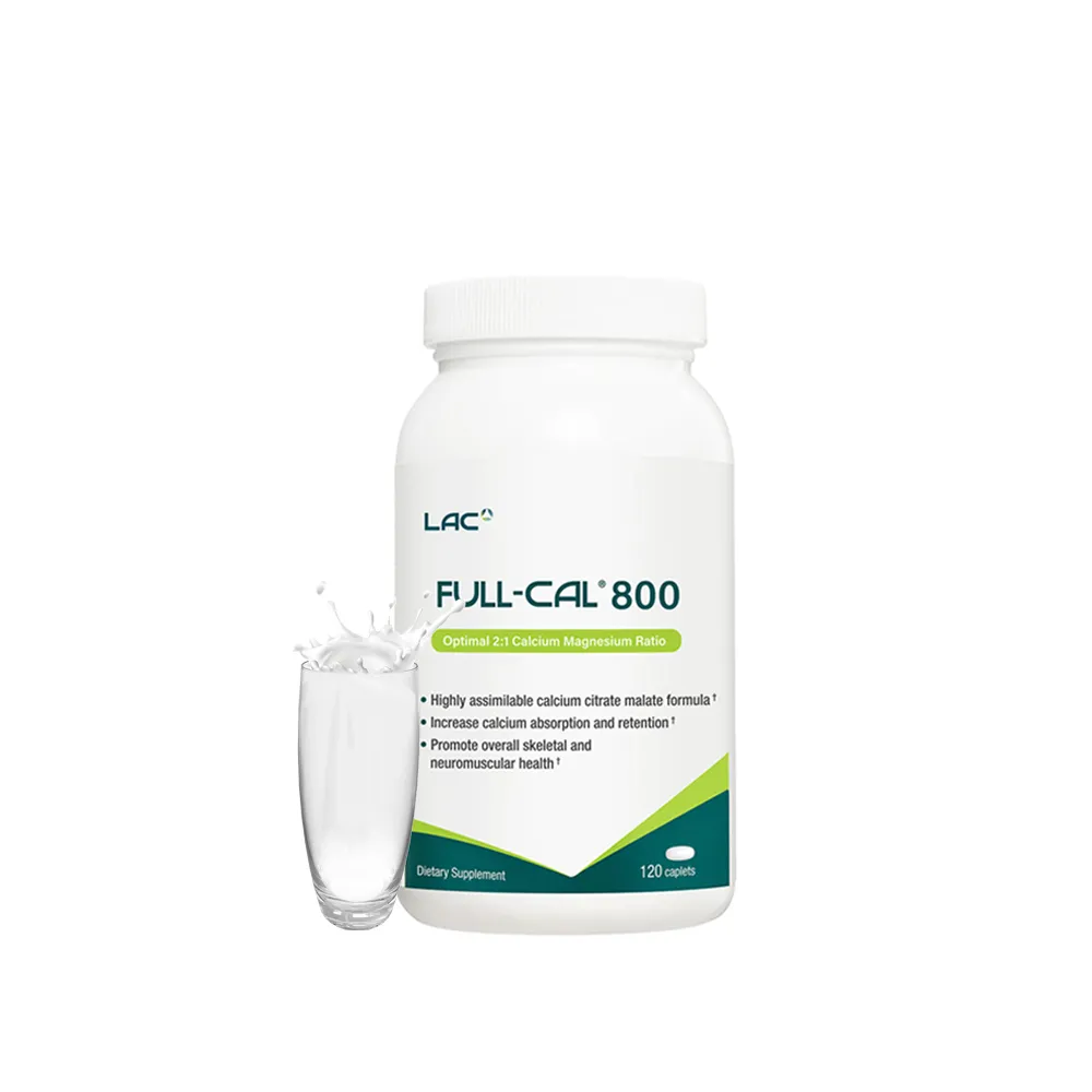 【LAC 利維喜】優鎂鈣800食品錠x1入組(共120錠/維他命D/鎂/鉀/檸檬蘋果酸鈣)
