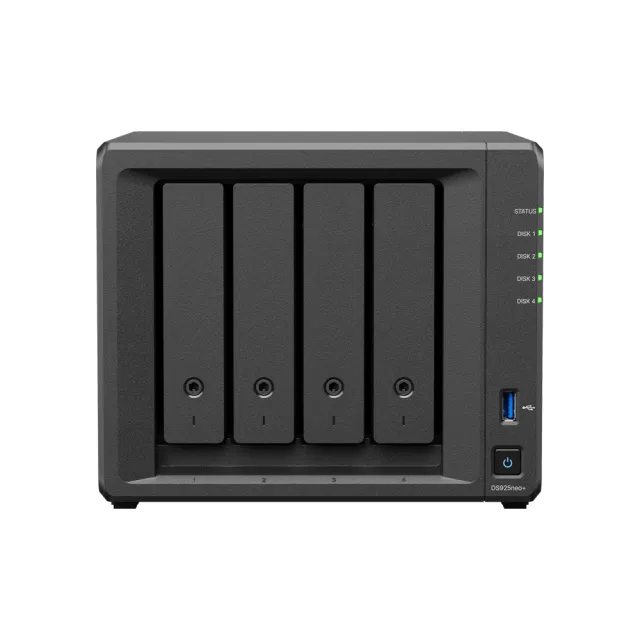 【Synology 群暉科技】搭6TBx2★DS925neo+ 4bay 網路儲存伺服器+(HAT3300-6T)
