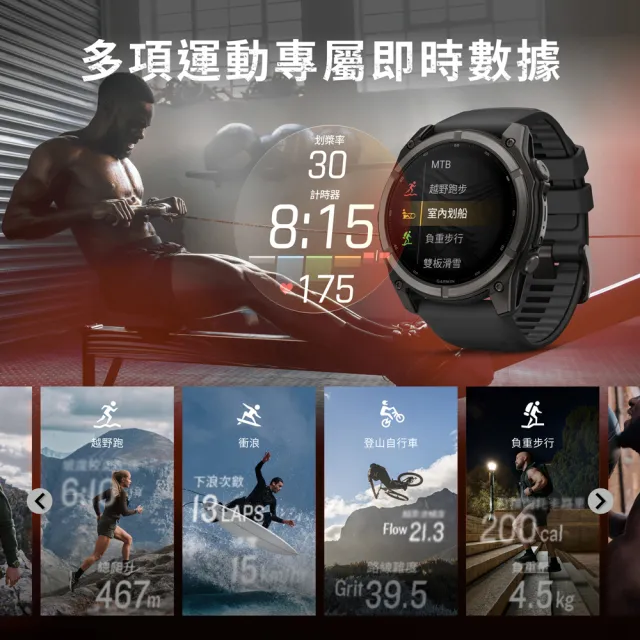 【GARMIN】Fenix 9 AMOLED 全方位戶外進階GPS智慧腕錶 51mm