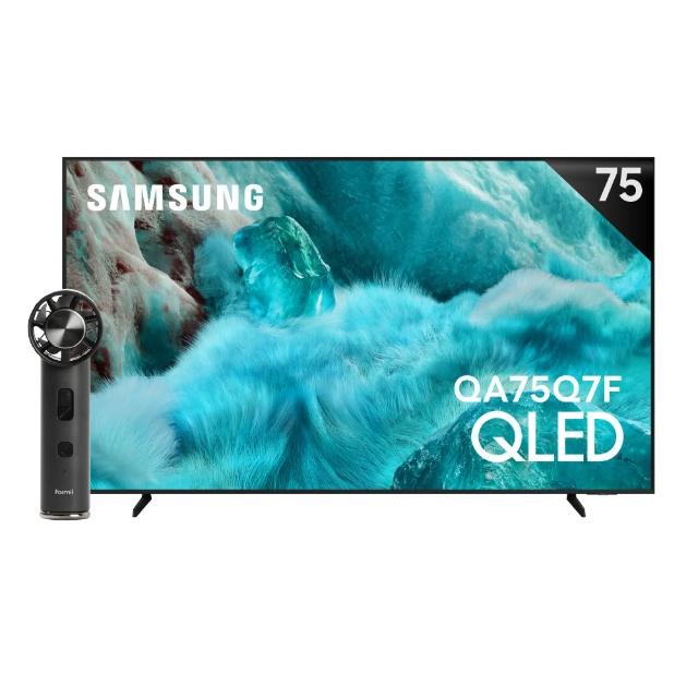 【Samsung 三星】75型 4K QLED AI 智慧顯示器 75Q7F 壁掛安裝(QA75Q7FAAXXZW)