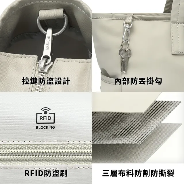 【Branden】品牌旗艦店｜舒華同款 安心Daily托特包（托特包/旅行包/RFID防盜）