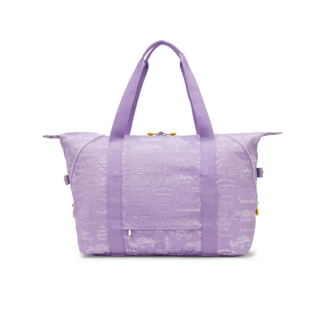 【KIPLING】KIPLING | FRIENDS 鏡框紫拉桿旅行袋-ART M
