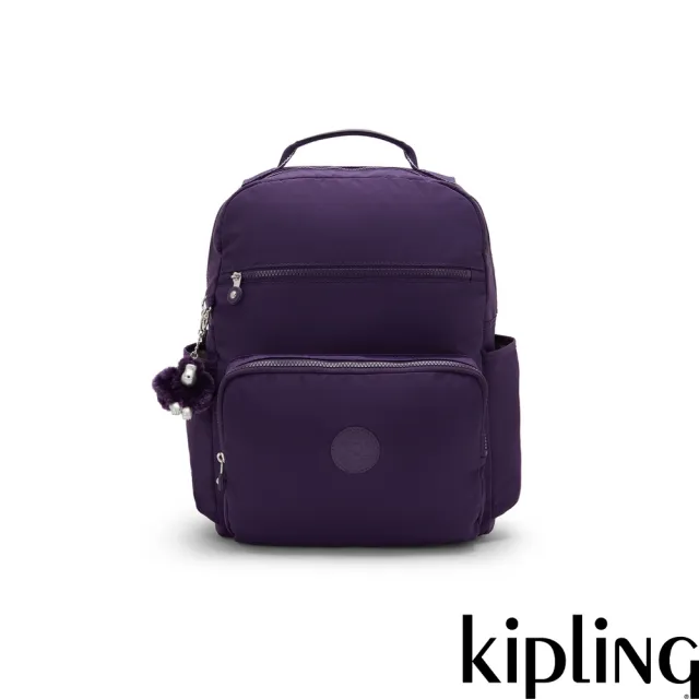 【KIPLING】深紫色大容量媽媽包-SO BABY