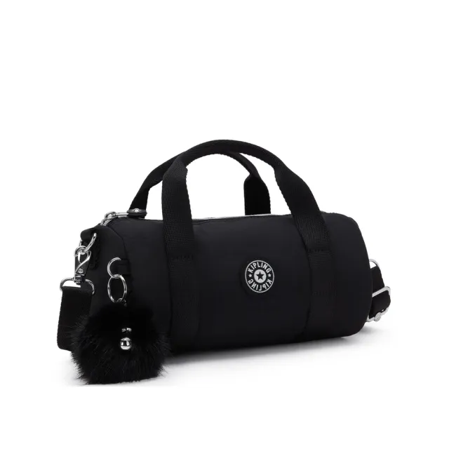 【KIPLING】夜黑色輕巧收納兩用包-LINAS