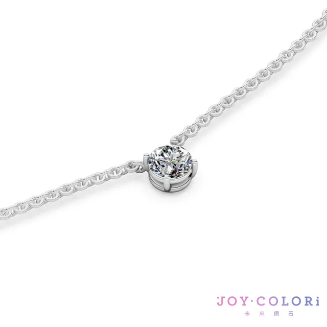 【JOY COLORi 未來鑽石】PT950鉑金 20分圓鑽項鍊(培育鑽石 耀光 NS8043BLG)