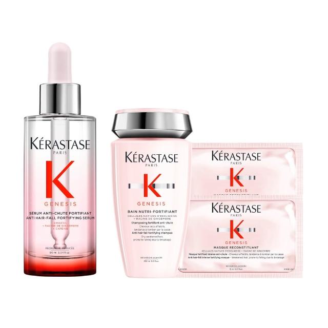 【KERASTASE 巴黎卡詩】粉漾芯生頭皮調理精華90ml(頭皮精華/頭皮保養/蓬鬆/養髮)