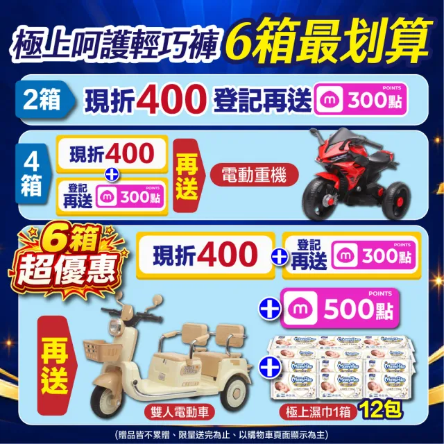 【滿意寶寶】獨家-極上呵護輕巧褲L-XL (2箱組)