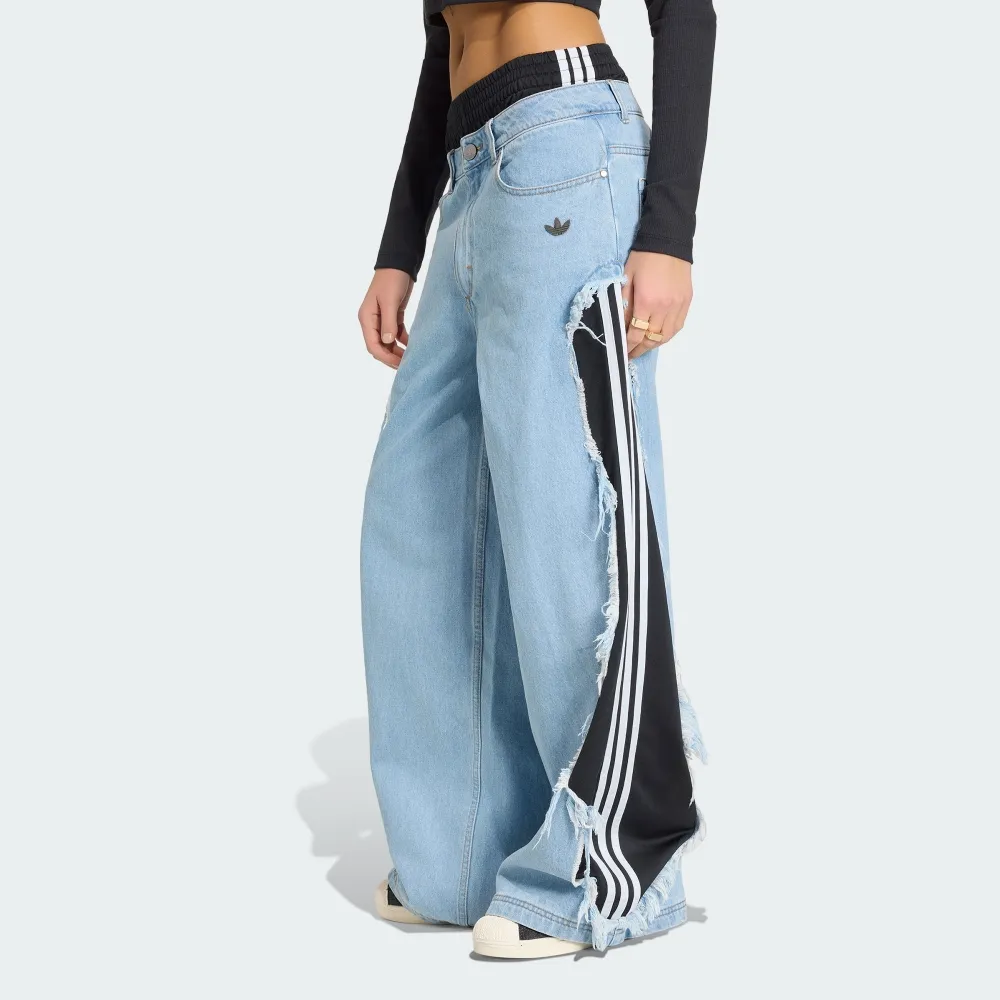 【adidas 愛迪達】ADILENIUM 5.0 丹寧長褲 女 - Originals KY5192