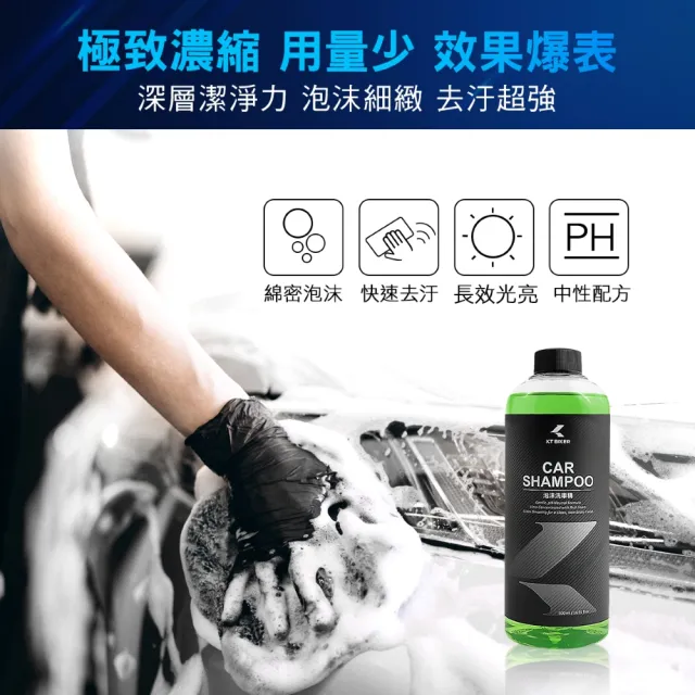 【KT BIKER】機車洗車組2.0(洗車優惠 洗車工具 棕櫚蠟 消光蠟 機車美容 自助洗車 輪框清潔)