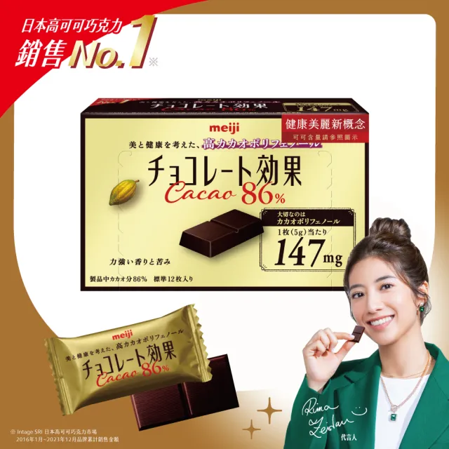 【Meiji 明治】(分次配)巧克力效果CACAO黑巧克力5盒/箱(72%/86%/95%)