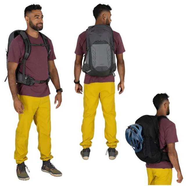 【Osprey】雙11 Talon 22 輕量化登山背包 男 Scoria Blue Night Shift (輕量旅行後背包 快速移動單車)