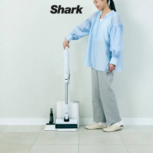 【Shark】EVOPOWER FIT+ LC150自動集塵無線吸塵器(返校季限時大降 輕量 抗纏結 HEPA濾網 寵物毛 車用 手持)