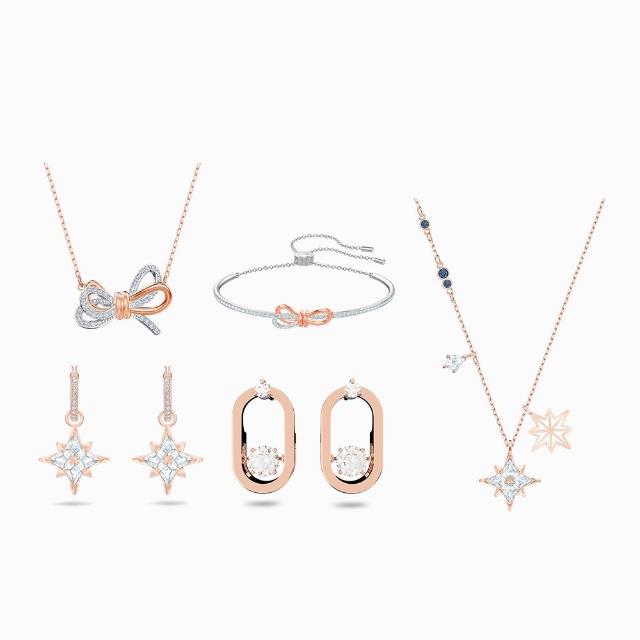 【SWAROVSKI 施華洛世奇】官方直營 Symbolica星星/Lifelong蝴蝶結/無限 手鏈/耳環/鏈墜(多款任選)