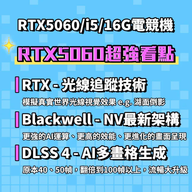 【華碩平台】i5十核 RTX 5060 Win11{天武殺手W} 電競電腦(i5-14400F/B760/16G/1TB SSD/WIFI)