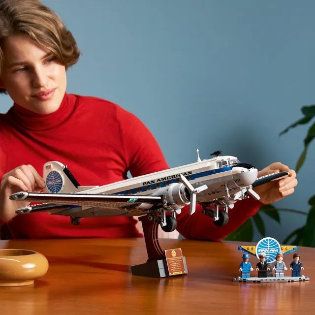 【LEGO 樂高】Icons 11378 Douglas DC-3 PAN AM 客機(飛機模型 泛美航空 禮物 玩具)