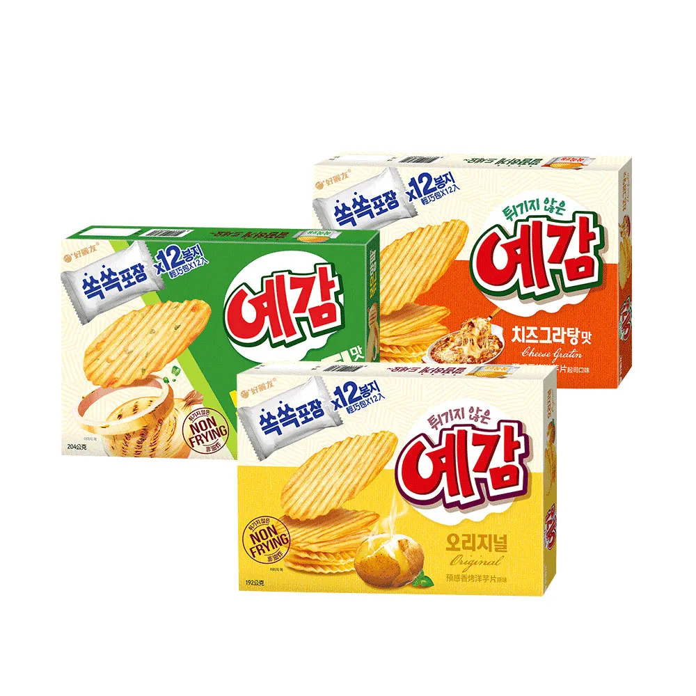 【好麗友】預感洋芋片大包裝6盒組(12小包／盒)