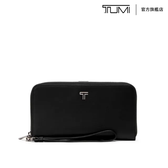 【TUMI】BELDEN SLG 旅行皮革錢包-黑色/青銅色(TUMI 官方旗艦店)