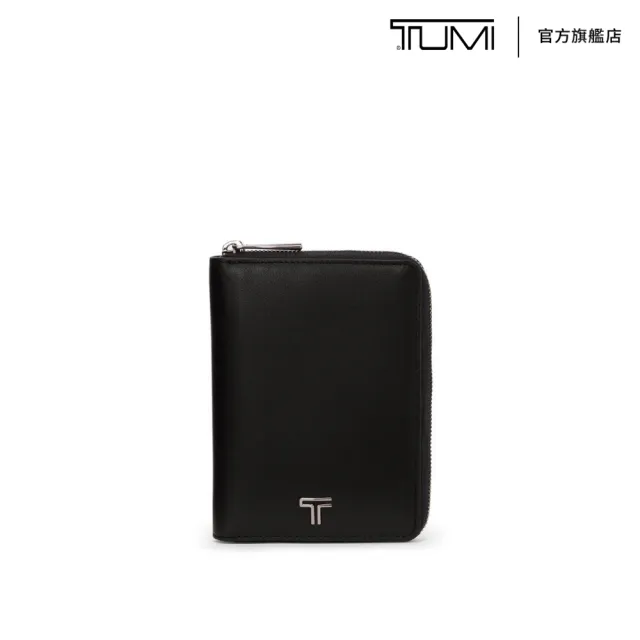 【TUMI】BELDEN SLG 全拉鍊皮革護照夾 - 黑(TUMI 官方旗艦店)