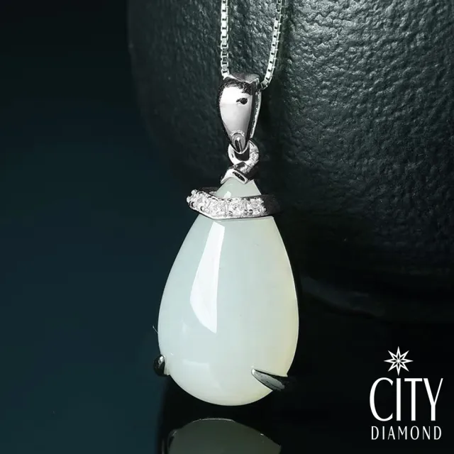 【City Diamond 引雅】純銀天然緬甸玉 致富貔貅 開運平安 小玉墜 多款任選(東方青蘊系列)