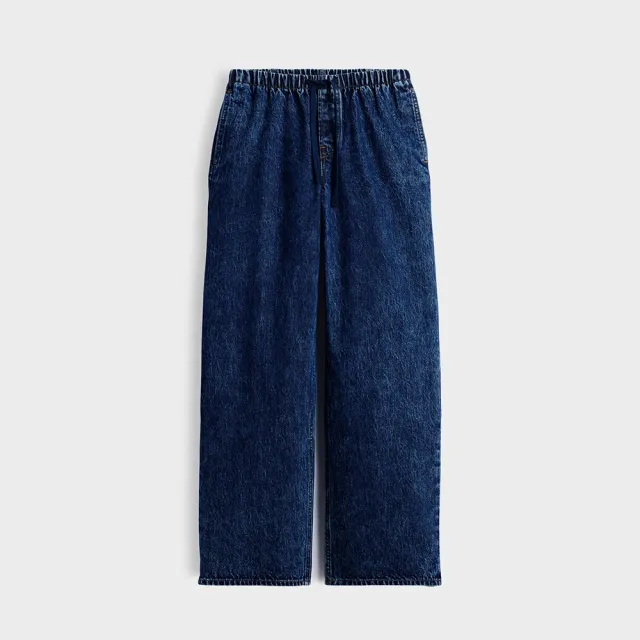 【GAP】90年代低腰鬆緊牛仔褲-深色水洗(911368)