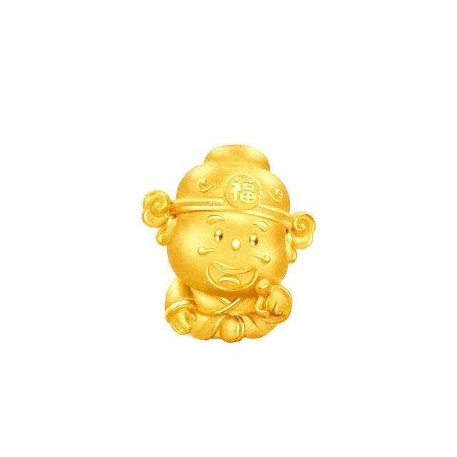 【周大福】福祿壽星君/財神爺 黃金擺件(9月新品)
