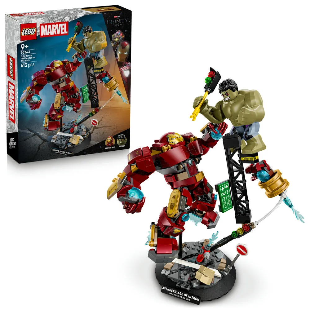 【LEGO 樂高】漫威超級英雄系列 76343 史詩級對決：浩克毀滅者 vs. 浩克(Marvel 奧創紀元 積木 玩具)