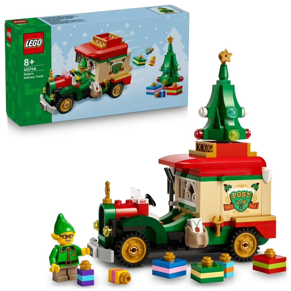 【LEGO 樂高】Iconic 40746 耶誕老人的送貨車(聖誕禮物 居家擺設 玩具 積木)S