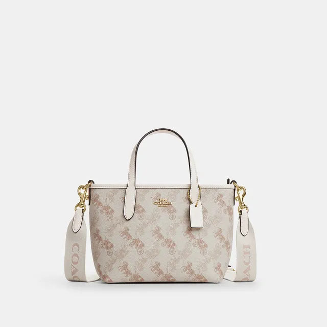 【COACH】蔻馳官方直營 CITY 馬車圖案/經典Logo迷你托特包 托特手袋 斜背包 手提包-多色任選(CCO38/CW032)