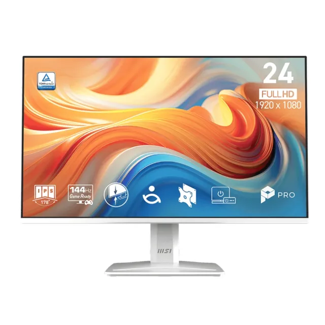 【MSI 微星】5入組★PRO MP243W E14 24型 IPS 144Hz 平面美型商用螢幕(EyesErgo技術/HDMI/內建喇叭)
