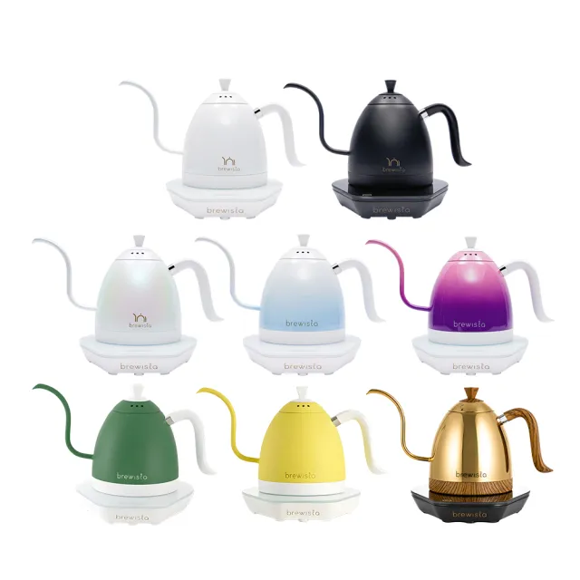 【Brewista】鵝頸溫控壺 智慧電子手沖壺 V3 Pro 600ml(繽紛多色款)