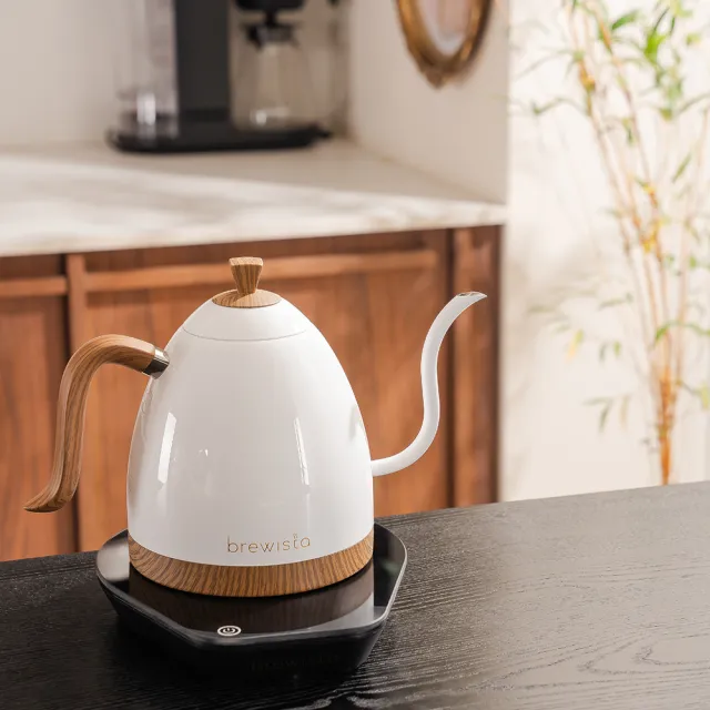 【Brewista】鵝頸溫控壺 智慧電子手沖壺 V3 Pro 600ml／1.0L（消光黑／珍珠白款）