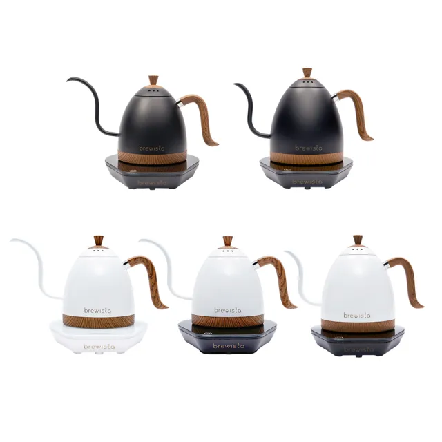 【Brewista】鵝頸溫控壺 智慧電子手沖壺 V3 Pro 600ml／1.0L（消光黑／珍珠白款）