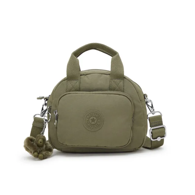 【KIPLING】鼠尾草綠輕巧手提斜背兩用包-DEFEA MINI 女包