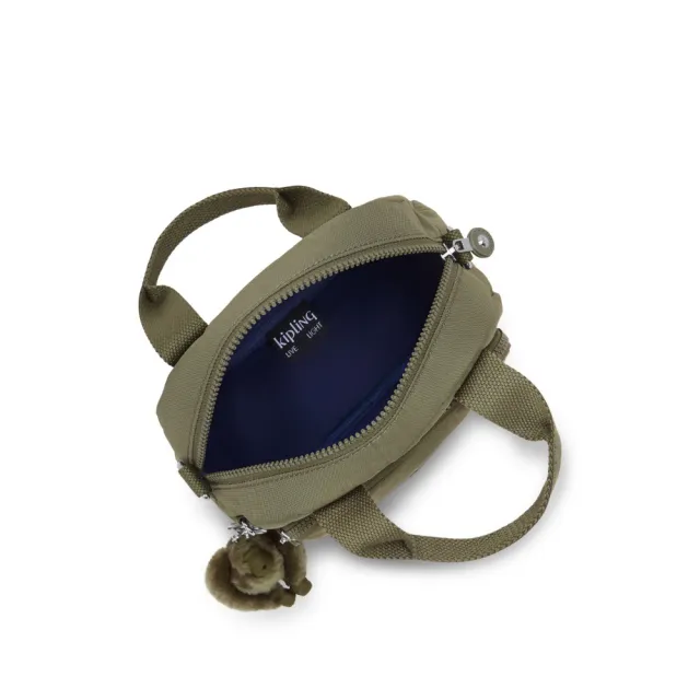 【KIPLING】鼠尾草綠輕巧手提斜背兩用包-DEFEA MINI 女包