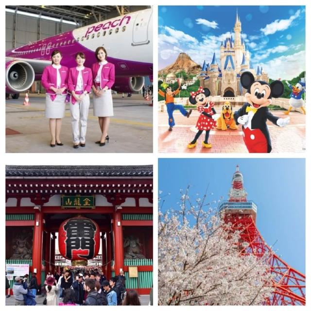 樂桃東京五日純機票｜11-03月早去晚回贈網卡+行李託運20公斤-單人券