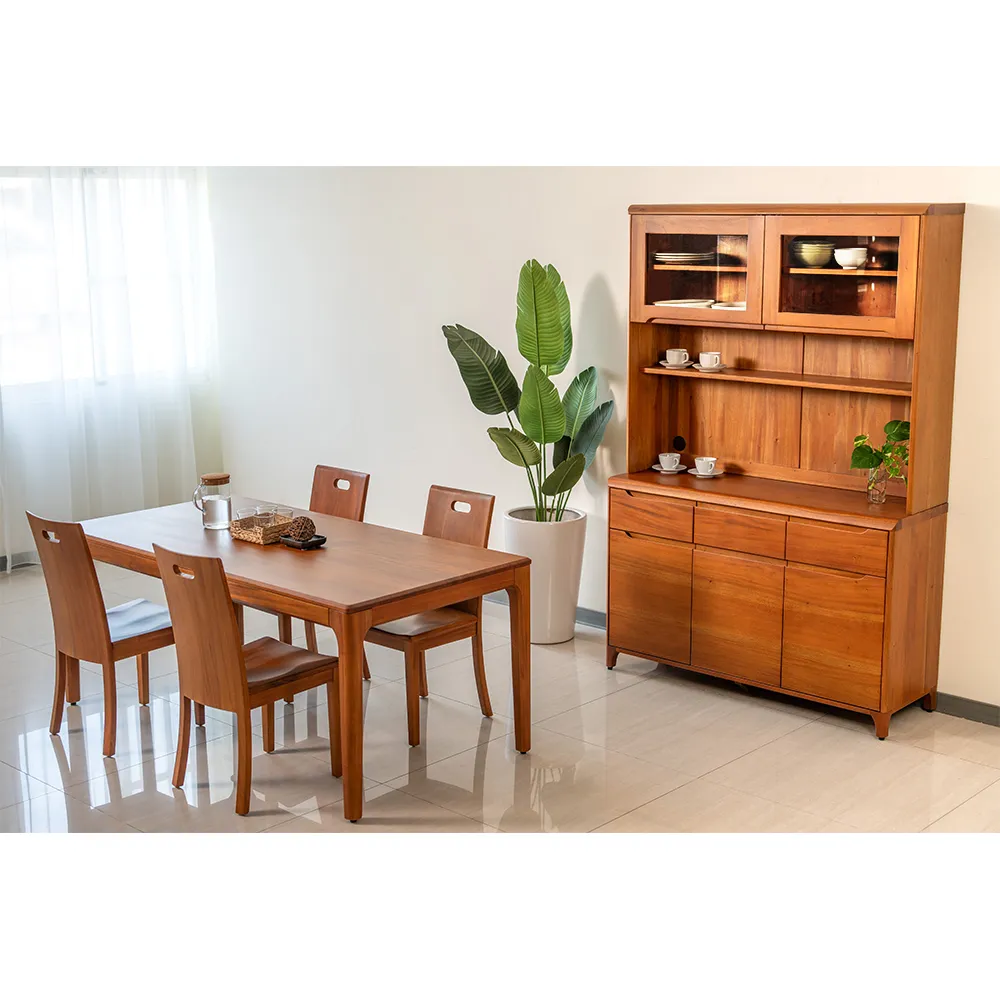 【Mahogany 瑪荷尼家具】免組裝   180X90X75   誠品6尺餐桌MYR-C     全原木桃花心木  餐桌   M1-DT20-6M