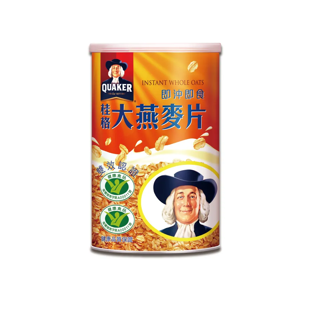 【QUAKER 桂格】即沖即食大燕麥片800gx1罐