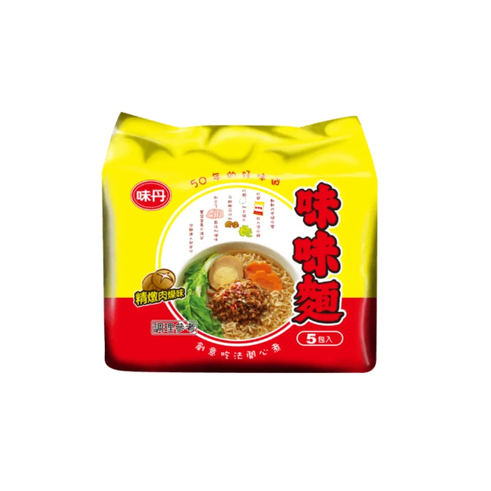 【味丹】精燉肉燥麵5入/袋(中元普渡 泡麵)