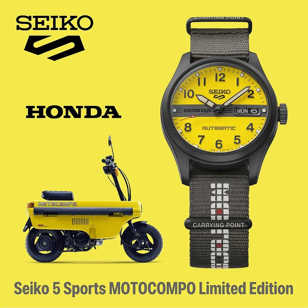 【SEIKO 精工】5 Sports Honda MOTOCOMPO 本田鋼琴車 聯名機械腕錶 開學季 禮物 送禮(HDB010K1/4R36-18R0Y)