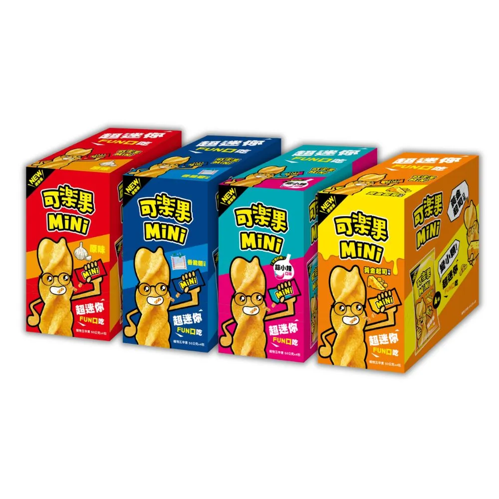 【可樂果】MiNi-原味/香脆麵/蒜小辣/黃金起司(50gx4包/盒)