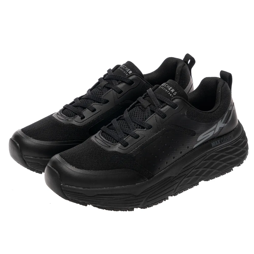 【SKECHERS】男工作鞋系列 MAX CUSHIONING ELITE SR 防潑水鞋面 (200339BLK)