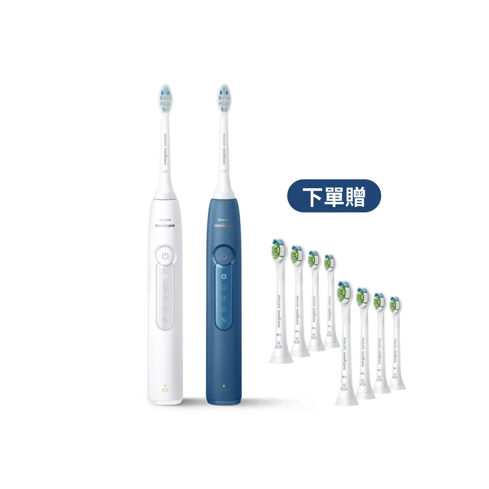 【Philips 飛利浦】HX5191 Sonicare舒適潔淨音波電動牙刷 2入組(2色任選/智能提醒/5種模式/官方直營)