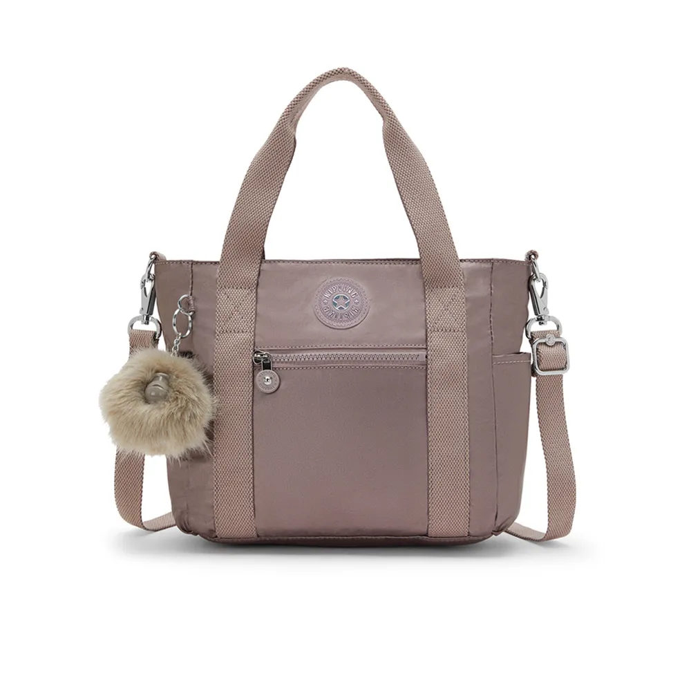 【KIPLING】金屬摩卡手提斜背兩用側肩包-JAYLA S 女包