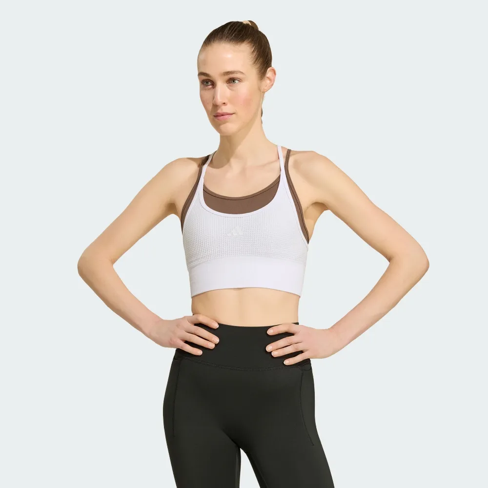 【adidas 愛迪達】運動內衣 吸濕排汗 女 KY3247