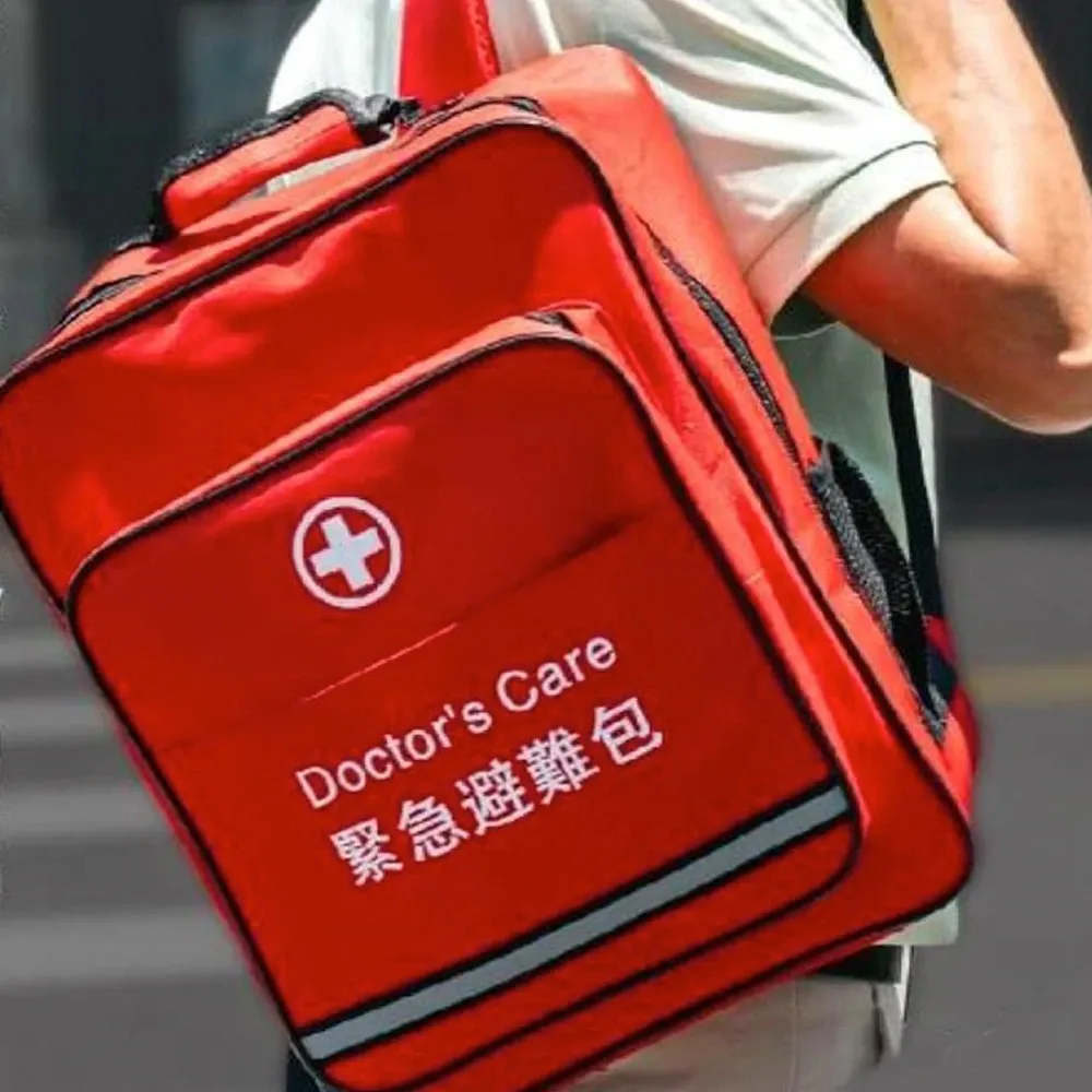 【Doctor’s Care 守護者】緊急避難包+醫療包5入組 不斷電手電筒+警報收音機+求生濾水器(全國銷售第一)