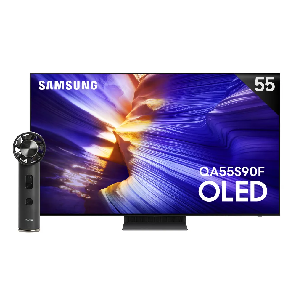 【Samsung 三星】55型 4K 144Hz OLED AI智慧顯示器 55S90F 壁掛安裝(QA55S90FAXXZW)