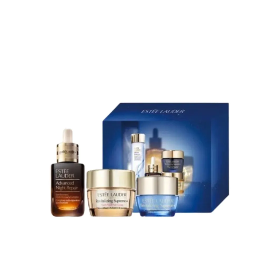 【Estee Lauder 雅詩蘭黛】特潤膠原日夜體驗組(小棕瓶20ml+膠原霜15ml+膠原藍霜7ml/禮盒/週年慶限定組)