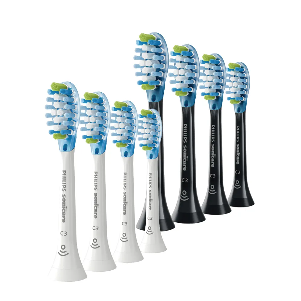 【Philips 飛利浦】HX9044 Sonicare C3智能超效清潔標準刷頭4入組 (兩色任選/10倍除菌/柔性護齦/官方直營)